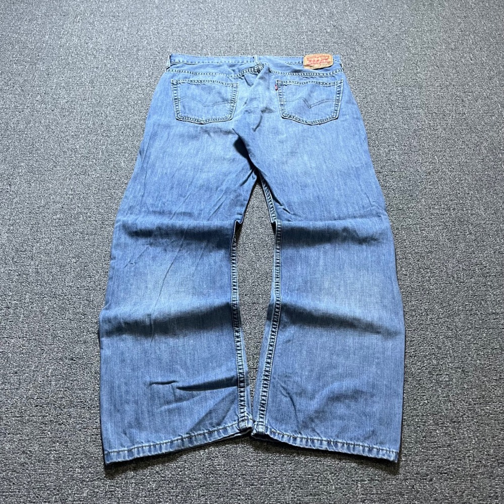 Vintage Levis 569 Loose Straight Jeans 34x32 Blue Baggy Skater Denim Y2K 2000s